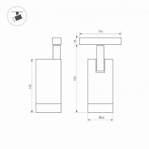 Трековый светильник ARLIGHT MAG-ORIENT 33626