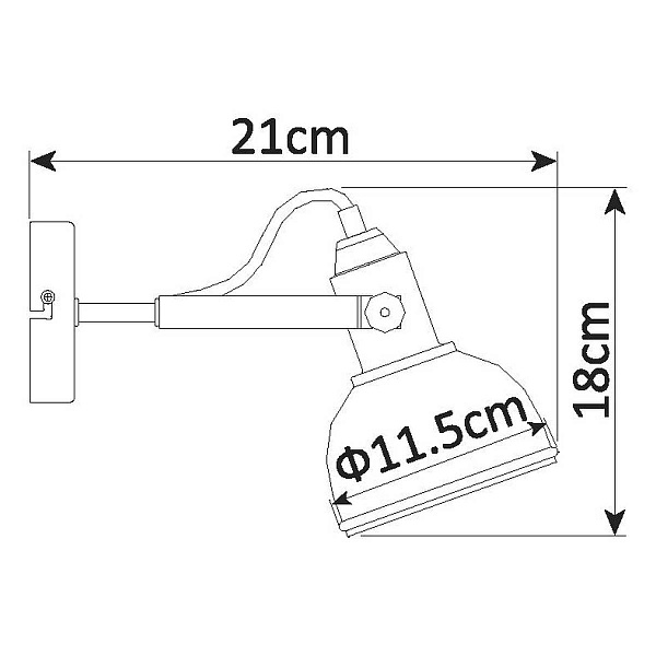 Бра ARTE LAMP Martin A5213AP-1BR