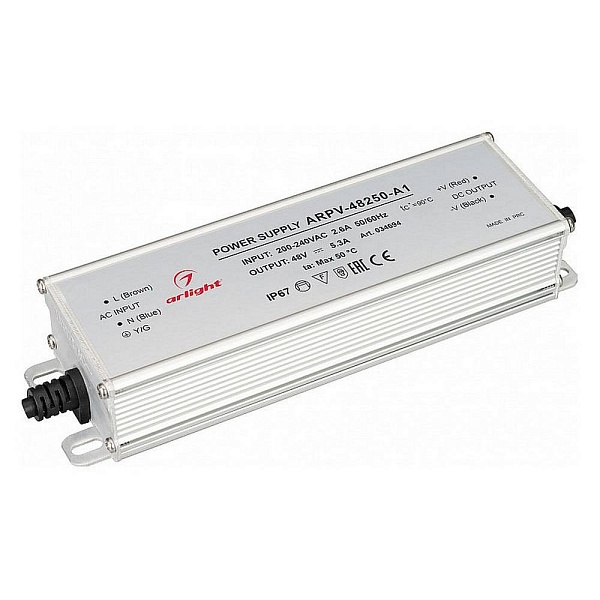 Блок питания ARLIGHT ARPV 48V 250W IP67 34694