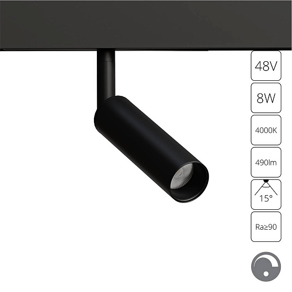 Трековый светильник ARTE LAMP LINEA A4680PL-1BK