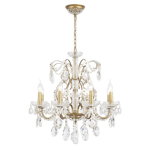 Люстра подвесная CRYSTAL LUX ODELIS SP8 GOLD