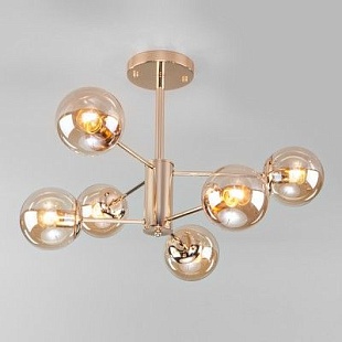 Люстра потолочная EUROSVET ASCOT 30166/6 золото