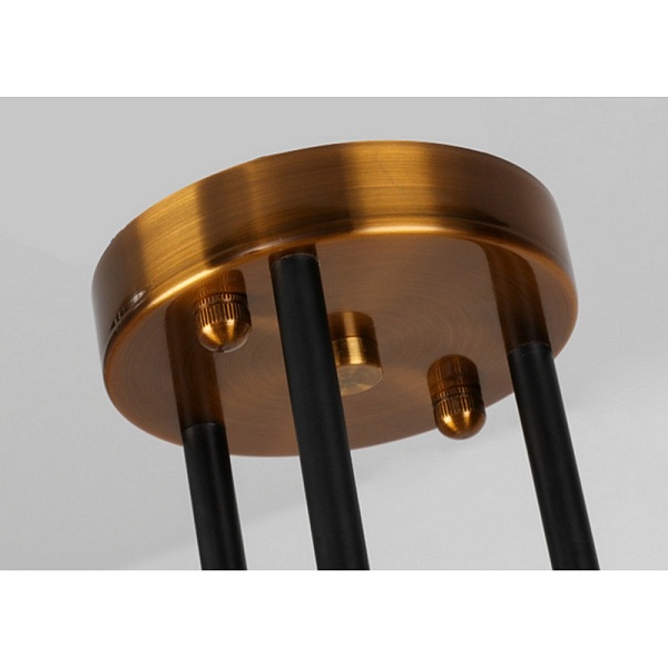 Люстра подвесная DELIGHT COLLECTION BISTRO GLOBE 9389P/6 black/gold