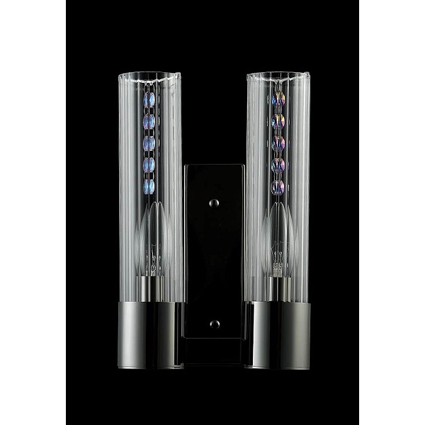 Бра CRYSTAL LUX OTONO OTONO AP2 BLACK CHROMIUM/TRANSPARENTE