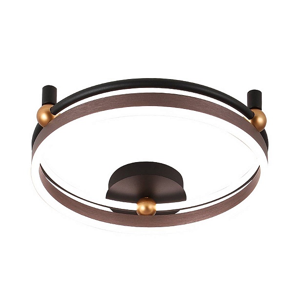 Светильник потолочный CRYSTAL LUX FERNANDO PL48W LED COFFEE/BLACK