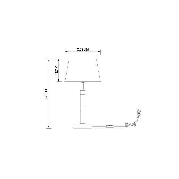 Настольная лампа ARTE LAMP ROBERT A5066LT-1BK