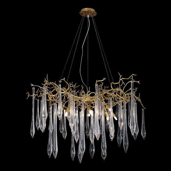 Люстра подвесная CRYSTAL LUX REINA Reina SP8 D1000 Gold Pearl