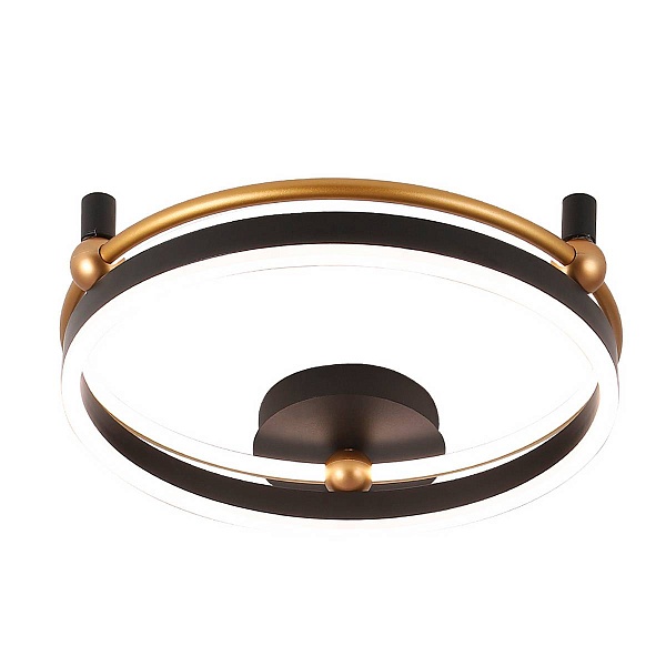 Светильник потолочный CRYSTAL LUX FERNANDO PL48W LED BLACK/GOLD