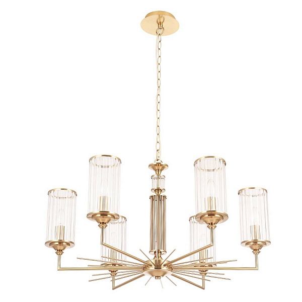 Люстра подвесная CRYSTAL LUX GLORIA SP6 BRASS