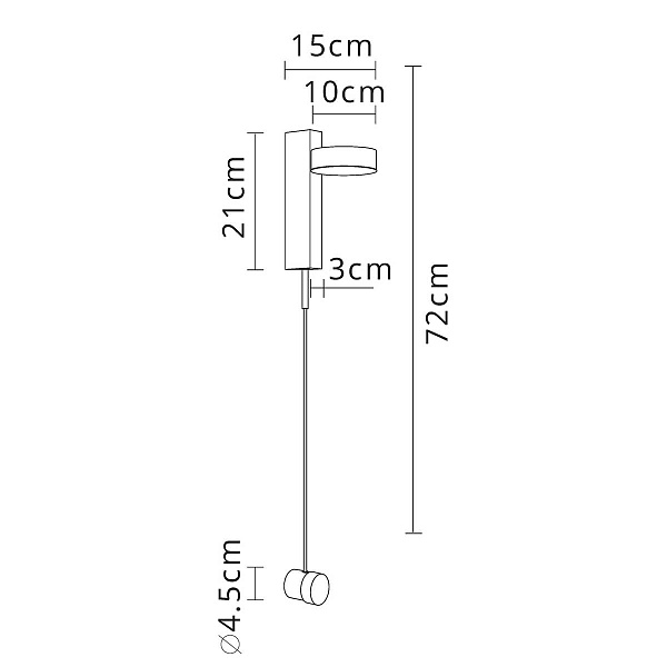 Бра ARTE LAMP MIRACH A2142AP-10BK