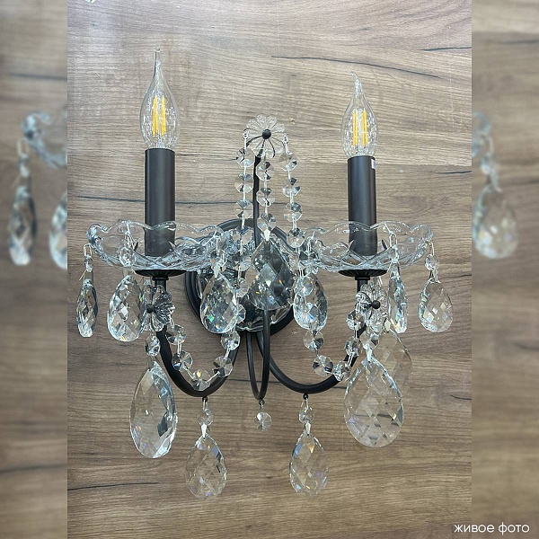 Бра CRYSTAL LUX ODELIS AP2 BROWN