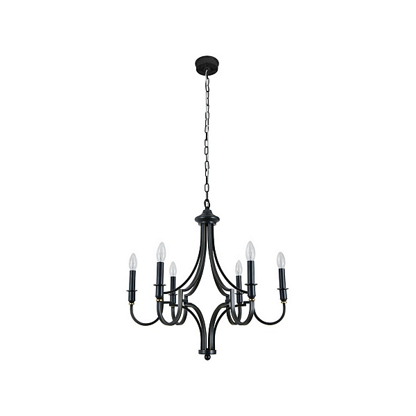 Люстра подвесная NEWPORT DANIELA 3456/C black+gold