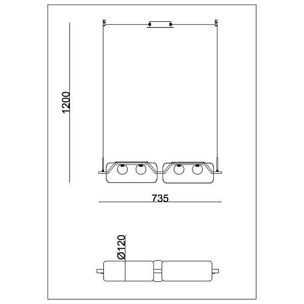 Подвес ARTE LAMP GENEVA A2341SP-4BK