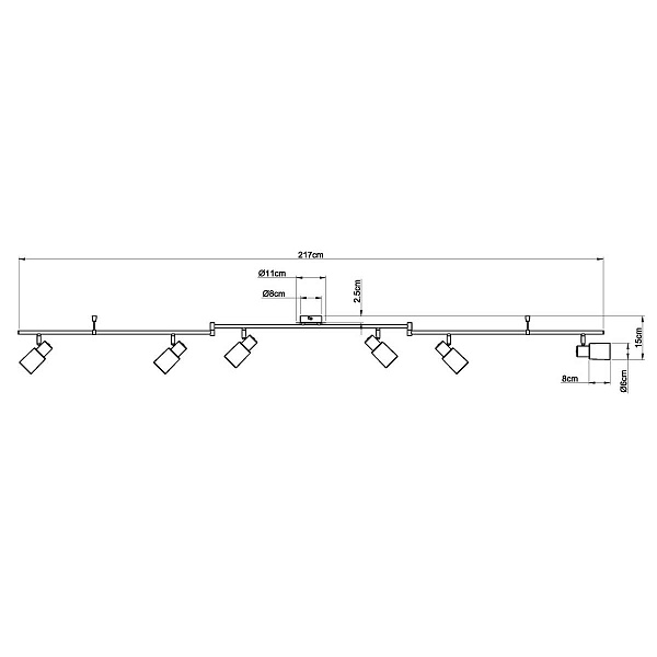 Спот ARTE LAMP Cavalletta A4510PL-6SS