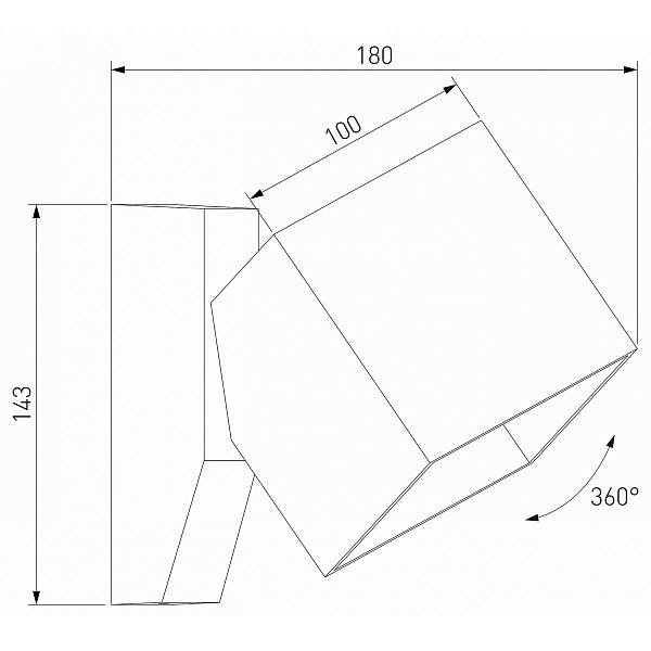 Светильник уличный настенный ELEKTROSTANDARD FJORD a071148