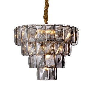 Люстра подвесная DELIGHT COLLECTION AMAZONE KG1113P-7 chrome/smoky