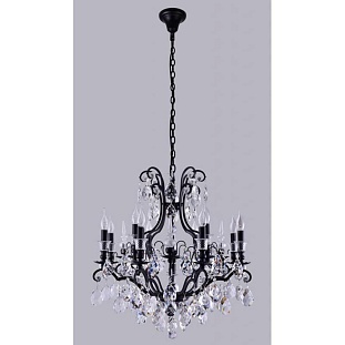 Люстра подвесная CRYSTAL LUX MAGNIFICO MAGNIFICO SP13 BLACK/TRANSPARENT
