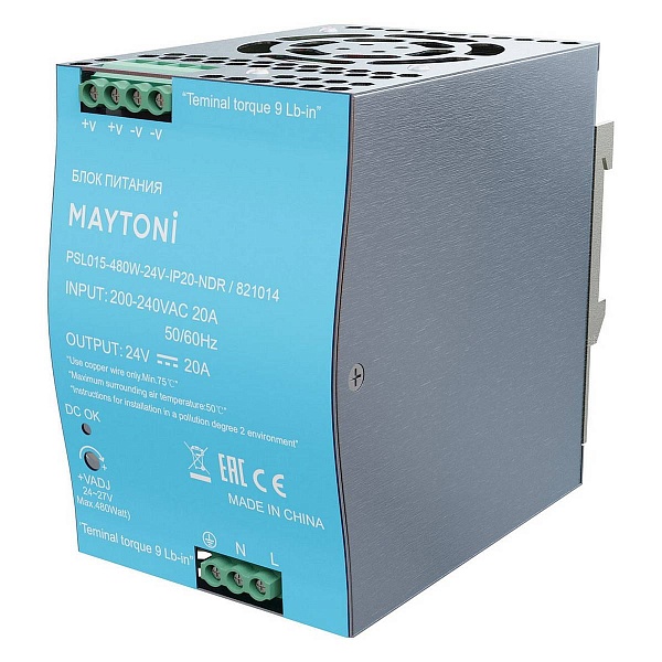 Блок питания MAYTONI LED STRIP DRIVERS 24V 480W IP20 821014
