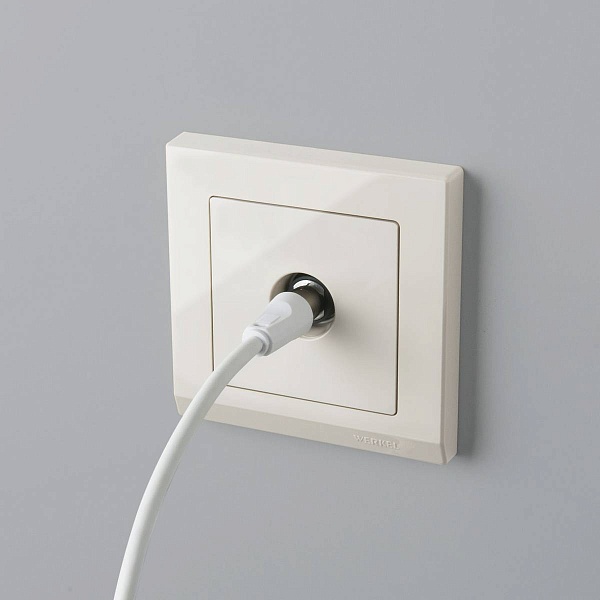 Розетка  TV одиночная, слоновая кость , W1183003, WERKEL