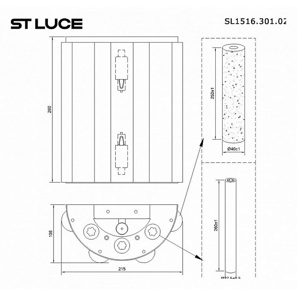 Бра ST LUCE DELIGHT SL1516.301.02