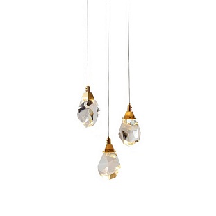Подвес DELIGHT COLLECTION CRYSTAL ROCK II 9701P/3R brass