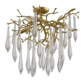 Люстра потолочная CRYSTAL LUX REINA Reina PL5 D600 Gold Pearl