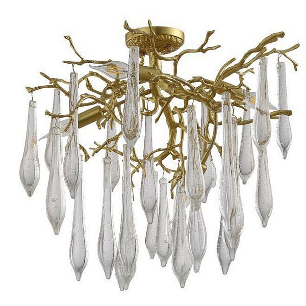 Люстра потолочная CRYSTAL LUX REINA Reina PL5 D600 Gold Pearl