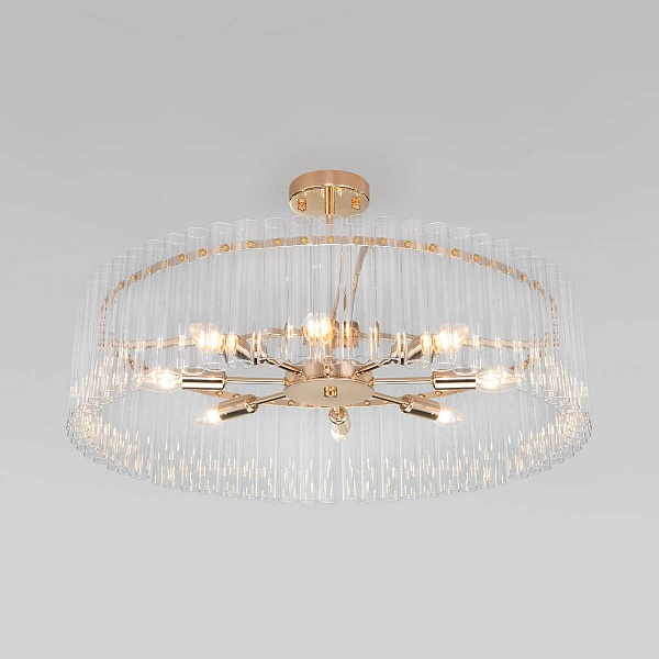 Люстра потолочная BOGATES FLAMEL 373/8 Smart золото