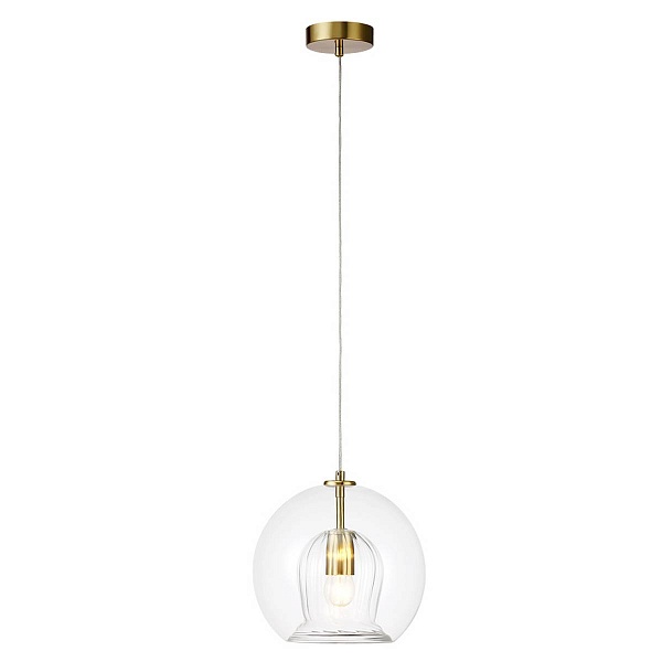 Подвес CRYSTAL LUX LUISA SP1 BRASS/TRANSPARENT