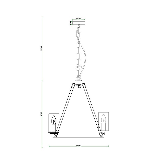 Люстра подвесная ARTE LAMP DALIM A7014SP-5BK