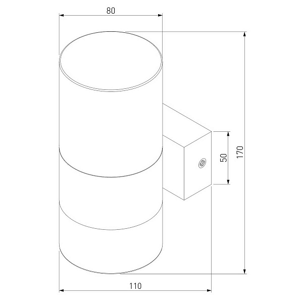 Бра EUROSVET WATFORD 40021/1 LED хром/дымчатый a062091