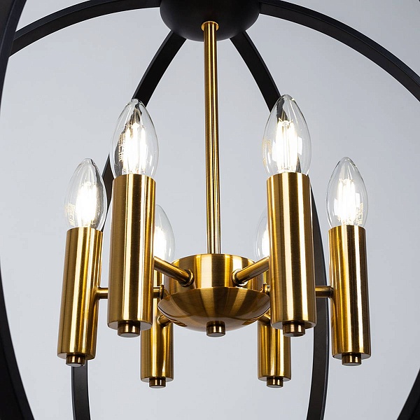 Люстра подвесная ARTE LAMP CASTULA A7013SP-6BK