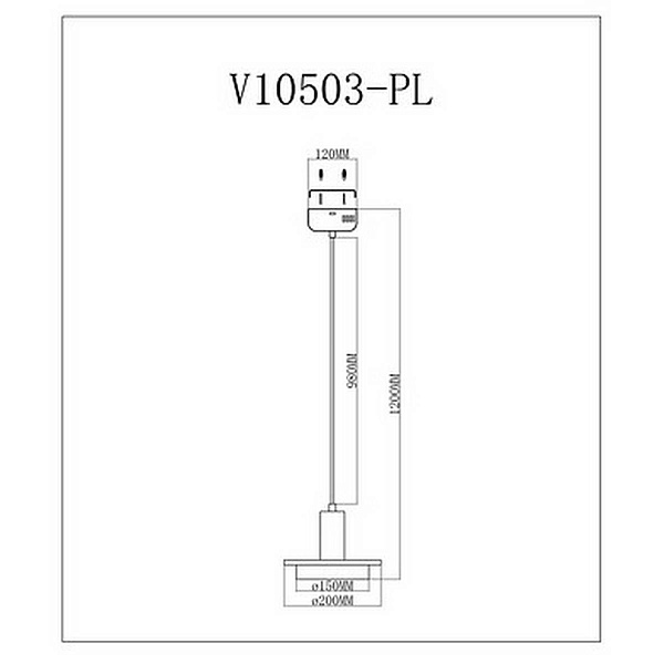 Подвес MODERLI SOLUMN V10503-PL