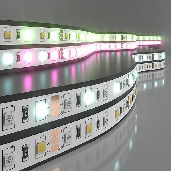 Лента LED 14,4 W/m 24V IP20 5050/60 RGB+6500K 10mm (5м) a053731 ELEKTROSTANDARD