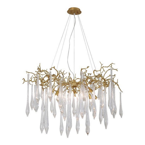 Люстра подвесная CRYSTAL LUX REINA Reina SP8 D1000 Gold Pearl