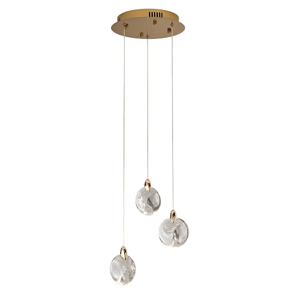 Подвес DELIGHT COLLECTION OD2440 OD2440-3 gold/clear