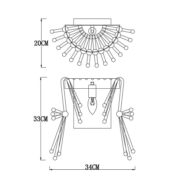 Бра DIVINARE VETRO 7565/02 AP-1