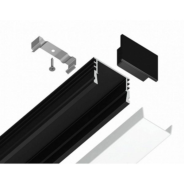 Профиль для ленты LED накладной AMBRELLA LIGHT GP GP1750BK