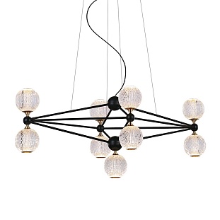 Люстра подвесная DELIGHT COLLECTION ELLIOT DIAMANTE MD20022005-9B black/chrome