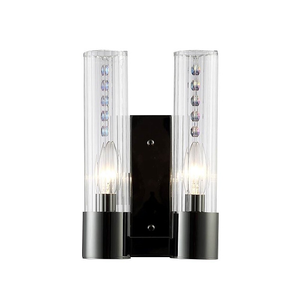 Бра CRYSTAL LUX OTONO OTONO AP2 BLACK CHROMIUM/TRANSPARENTE
