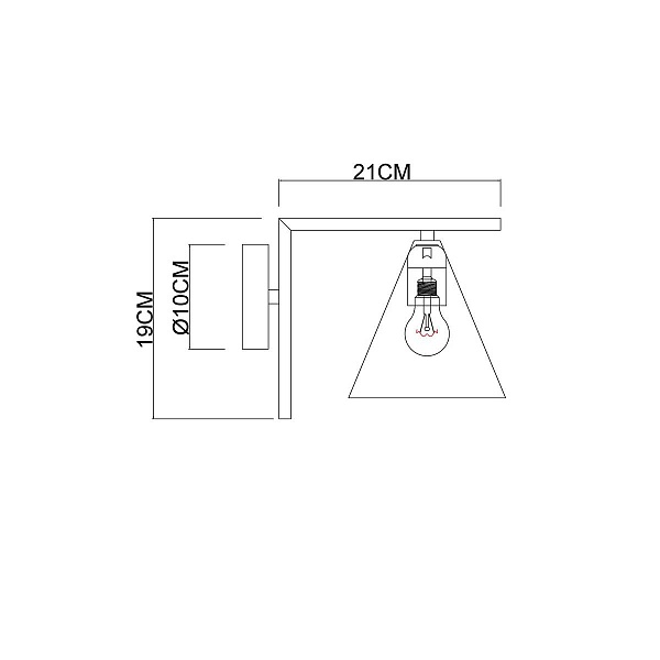 Бра ARTE LAMP JACOB A7029AP-1BK