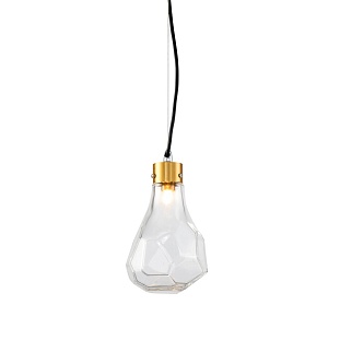 Подвес DELIGHT COLLECTION KR1197 KR1197P-1 brass/clear