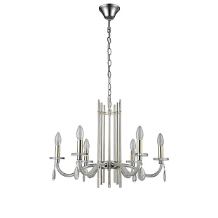 Люстра подвесная CRYSTAL LUX AURELIO AURELIO SP6 GOLD+CHROME/TRANSPARENT