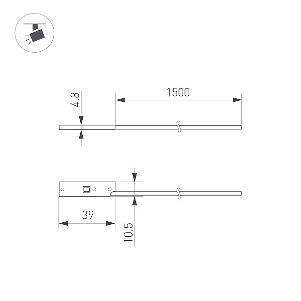 Токоподвод ARLIGHT MAG-MICROCOSM 43052