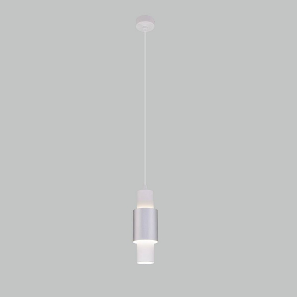 Подвес EUROSVET BENTO 50204/1 LED белый/матовое серебро