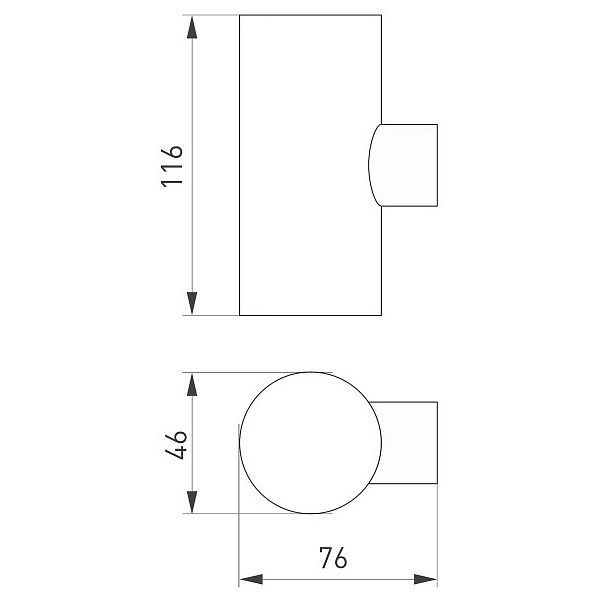 Светильник уличный настенный ARLIGHT RAY 34137
