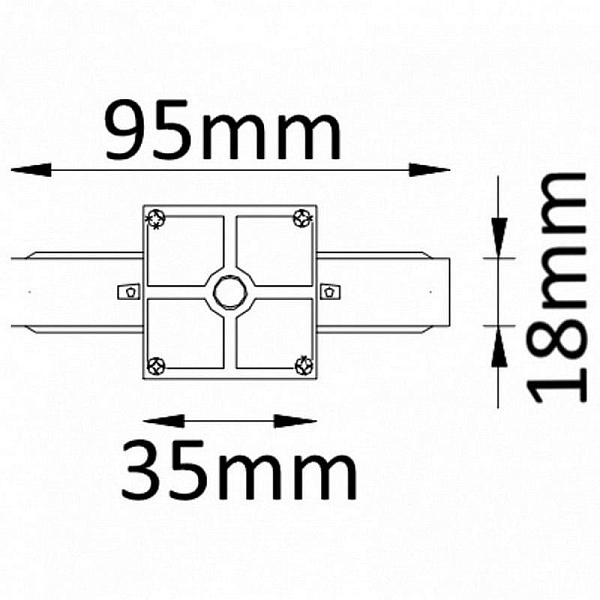 Коннектор прямой CRYSTAL LUX CLT 0.211 CLT 0.211 01 WH