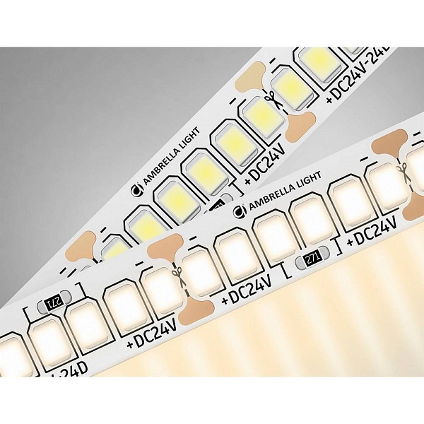 Лента LED 22 W/m 24V IP20 2835/240 3000K 10mm (5м) GS3501 AMBRELLA LIGHT