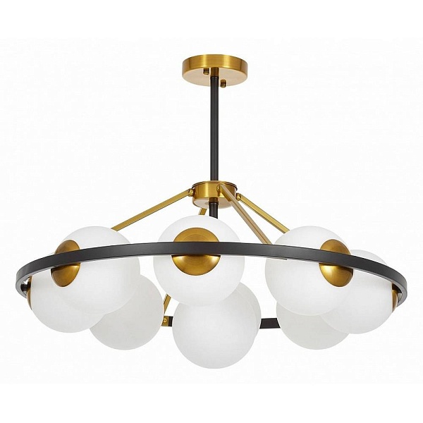 Люстра подвесная LUMINA DECO DONZANO LDP 8034-9 BK+WT