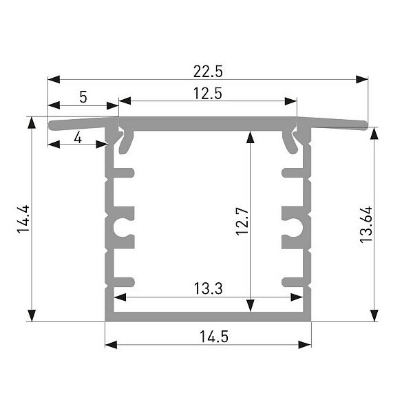 Профиль для ленты LED врезной ELEKTROSTANDARD LL-2-ALP017 LL-2-ALP017 a061362